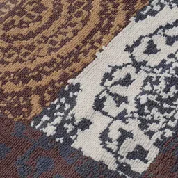 PRESTO Brown Ethnic Printed Rectangular Carpet image 5