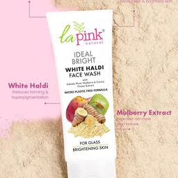 La Pink Ideal Bright Set of 2 Face Wash 100ml & Scrub 100ml image 4