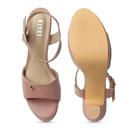 ELLE Open Toe Platform Heels image 5