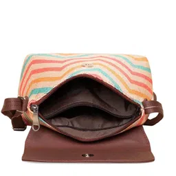 ZOUK Geometric Printed Structured Sling Bag image 5
