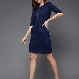 Miss Chase Round Neck Sheath Dress-image-66