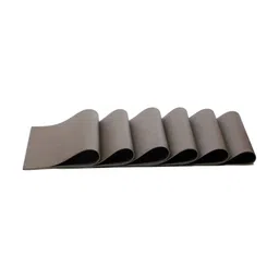 OBSESSIONS Grey 6 Pieces Heat Resistant Rectangle Table Placemats-49