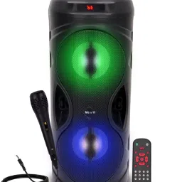 ME&U Musical pro 50Watt Bluetooth Speaker with Mic for Karaoke RGB light FM USB AUX 50 W Bluetooth Tower Speaker-12
