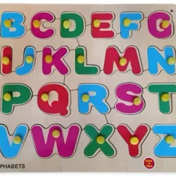 Wooden Capital Alphabet Latter board Puzzle for kids Education-image-1