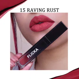FLiCKA Set & Attack Transfer Proof Liquid Matte Lipstick 7 ml - Raving Rust 15 image 2