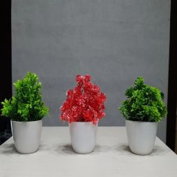 Multicolor Delphinium Artificial Flower with Pot-image-28