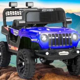 4x4 Electric Battery Car With Baby Driving + Parents Remote | 4 Motor Jeep Battery Operated Ride On-image-52