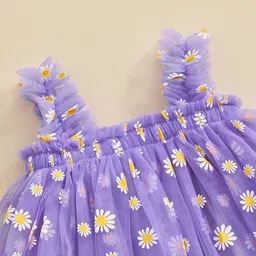 PYOS Floral Print Net Fit & Flare Mini Dress image 5