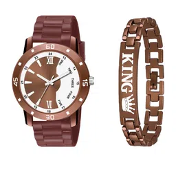 Gopal Shopcart Unisex Dial & Bracelet Style Straps Analogue Watch Aeviyo 1002BRO NEW PU K Bracelet-picture-3