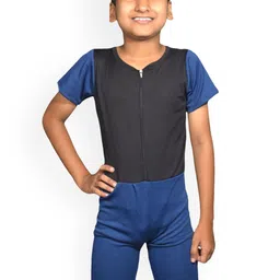 Aqua Holic Colour-Blocked Round Neck Swimming Dress-image-47