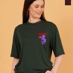 Kasendra Women Pack of 2 Tweety Graphic Printed Round Neck Relaxed Fit T-shirts-picture-21