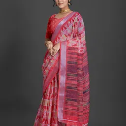 NIRMAL CREATION Abstract Printed Saree image 2