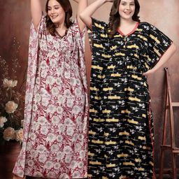 KLOTTHE Multi Maxi Nightdress-image-27