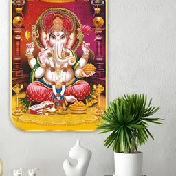 SAF Red & Yellow 1 Piece Wood Other Wall Paintings-picture-22