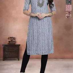 Anouk Rustic Women Pack of 4 Ethnic Motifs Printed Kurta-picture-6