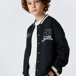 Koton Boys Bomber with Embroidered Jacket-picture-46