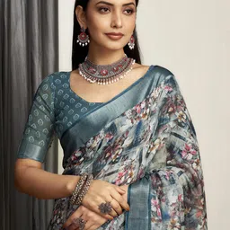 KALINI Ethnic Motifs Zari Saree-picture-10