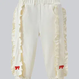 Mark & Mia Girls Mid-Rise Cotton Joggers Trousers-image-45