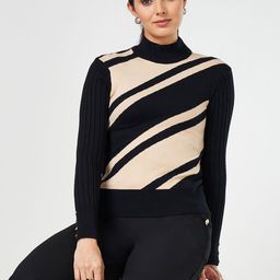 Annabelle by Pantaloons Women Striped Pullover-picture-11