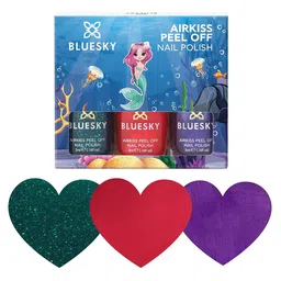 BLUESKY Kids Set Of 3 Airkiss Peel Off Nail Polish - 5 ml Each-57