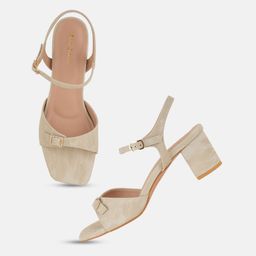 Mast & Harbour Printed PU Party Block Sandals image 5