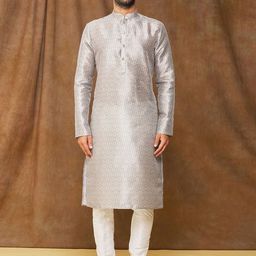 Samyukta Singhania Men Regular Kurta with Churidar-image-52