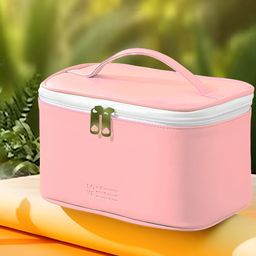 Aura Pink Set of 1 Water Resistant Makeup Organiser Organisers-21