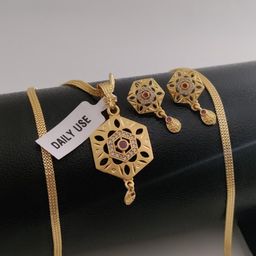 niva fashion Gold-Plated Floral Pendants & Chains-picture-33