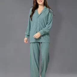cherrylavish Shawl Collar Shirt With Trousers Co-Ords-picture-18