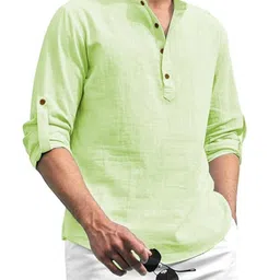 SQS Men Cotton Straight Kurtas-picture-7