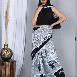 JAIPURI PRINT Pure Cotton Block Print Saree image 5