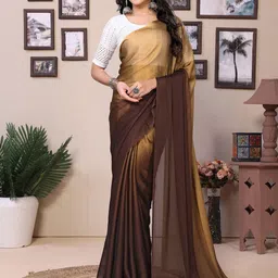 LeeliPeeri Designer Ombre Satin Ready to Wear Saree-picture-7