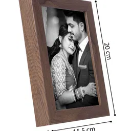 Golden Peacock Rectangular Brown 2 Pieces Rectangular Table-Top Photo Frames image 5