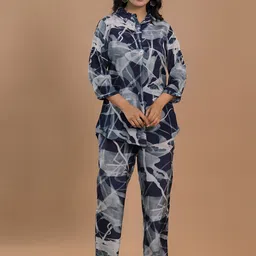 ROOHANIYAT All Over Printed Tunic With Trousers Co-Ords-picture-44