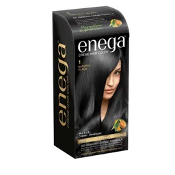 Enega Creme Hair Color With Argan Oil & Green Tea Extract 150 ml - Natural Black 1-image-83