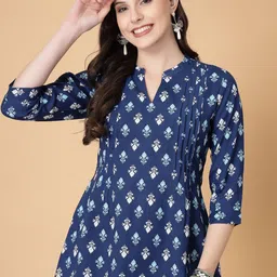 God Bless Print Mandarin Collar Applique Cotton Top-picture-37