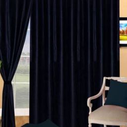 BELLA TRUE Black 2 Pieces Window Curtains-image-74