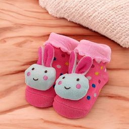 Yellow Bee Infant Girls Patterned Ankle Length Socks-image-37