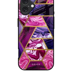 QRIOH Geometric Printed iPhone 16 Plus Back Case Mobile Accessories-picture-14