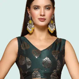 Moda Rapido Woven Design Saree Blouse-image-10