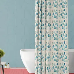 ArtzFolio Single Piece Waterproof Polyester Shower Curtain-33
