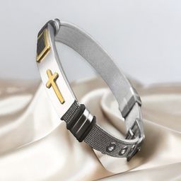 UNIVERSITY TRENDZ Men Leather Silver-Plated Wraparound Bracelet-image-42