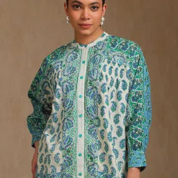 Soch Women Mandarin Collar Printed Tunic-47