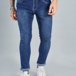 KAPTHE Men Slim Fit Low-Rise Light Fade Cotton Jeans-image-108