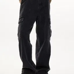 StyleCast x Revolte Men Wide Leg Mid-Rise Light Fade Jeans-image-52
