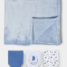 MiArcus Kids Baby New Born Essentials Gift Set Hamper Including Flurry Blanket & Bibs-43