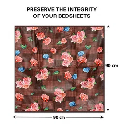 Kuber Industries Brown Polyester Water Resistant Mattress Protector image 4