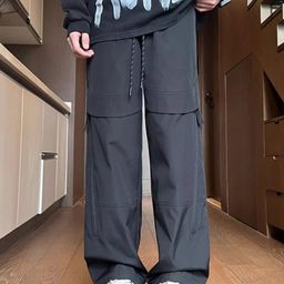 StyleCast Men Original Mid-Rise Loose Fit Wide Leg Trousers-image-44