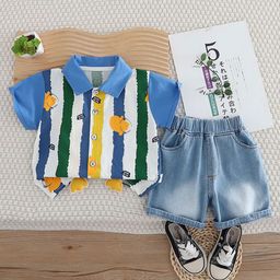 StyleCast x Revolte Boys Striped T-shirt with Shorts-picture-9