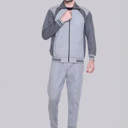 ELPIDA Men Colourblocked Polo Collar Tracksuits-picture-35
